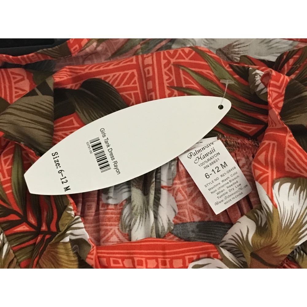 Palmwave Baby Girl Rayon Floral Tank Dress size 6-12 M NWT - Picture 6 of 6